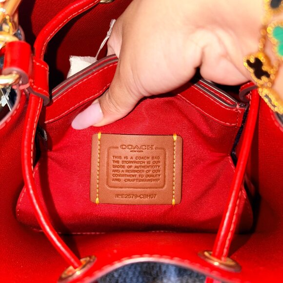 Rowan Bucket Bag In Signature Canvas - Picture 9 of 10